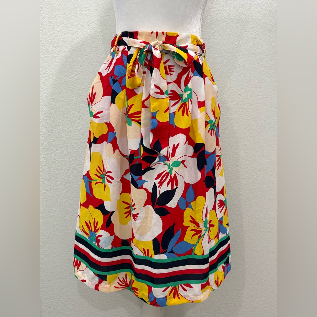 Tommy Hilfiger Floral Skirt - Red, Yellow, Blue Size S